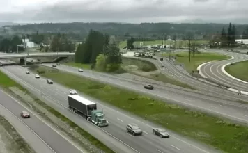 Ridgefield, Washington Live Webcam, Interstate 5 Traffic Cam