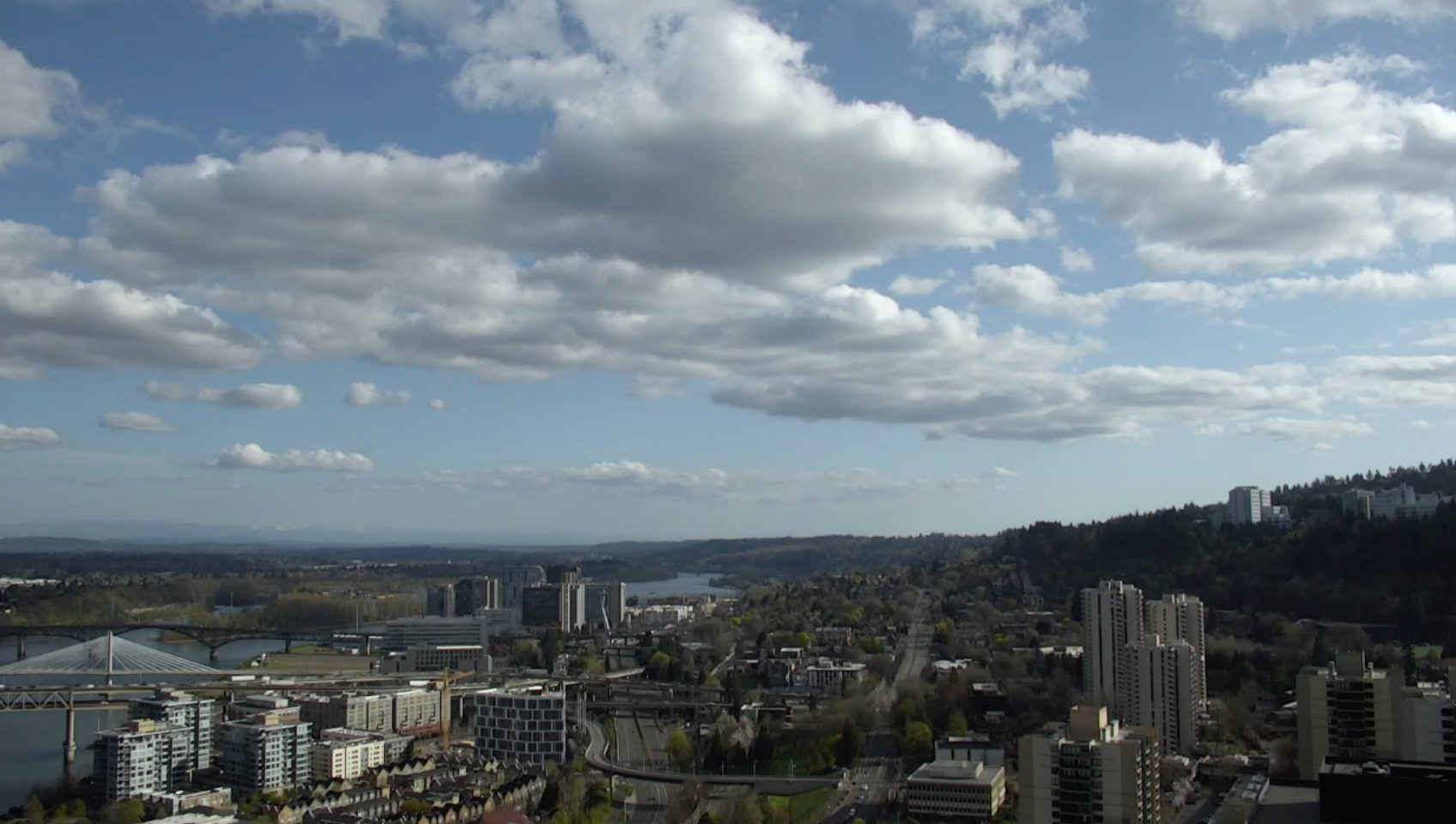 Portland, Oregon Live Weather Cam Southwest View – Video