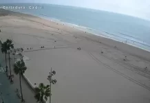 Live Beach Webcam Playa Cortadura, Spain New
