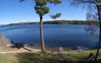 Fourth Lake Live Webcam - Adirondack Mountains - New York