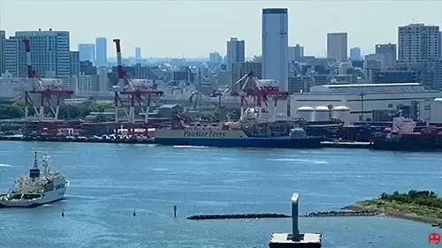 Shinagawa Container Terminal HD Live Webcam Tokyo Bay, Japan
