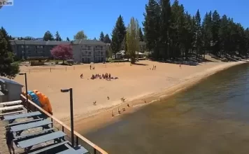 South Lake Tahoe Beach Live Webcam New In California, Usa
