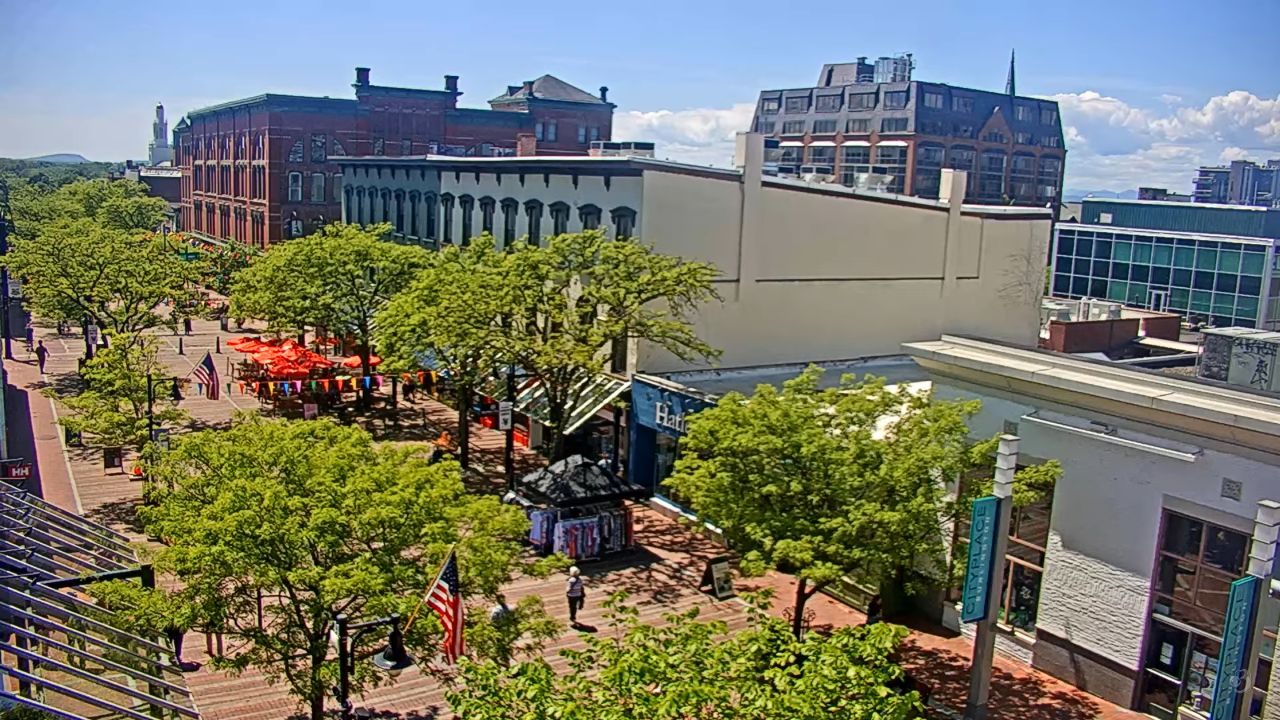 Church Street Marketplace Live Webcam Burlington, Vermont