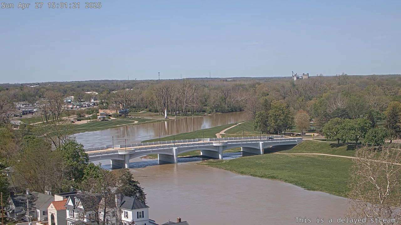 Great Miami River Live Webcam – Troy, Ohio Adams St Bridge