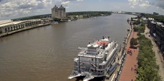 River Street Savannah River Live Webcam - Georgia