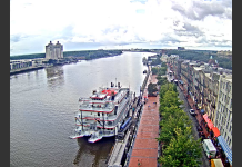 River Street Savannah River Live Webcam - Georgia