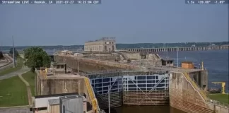 Mississippi River Lock And Dam 19 New Live Webcam Keokuk, Iowa