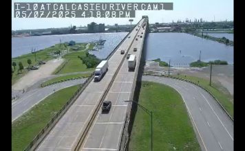 Lake Charles Bridge Interstate 10 -calcasieu River
