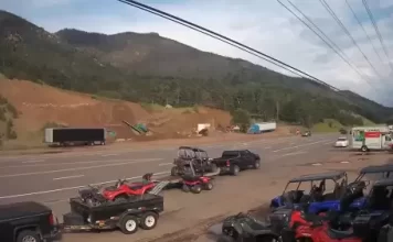 Cascade, Colorado Live Webcam New Traffic On Highway 24