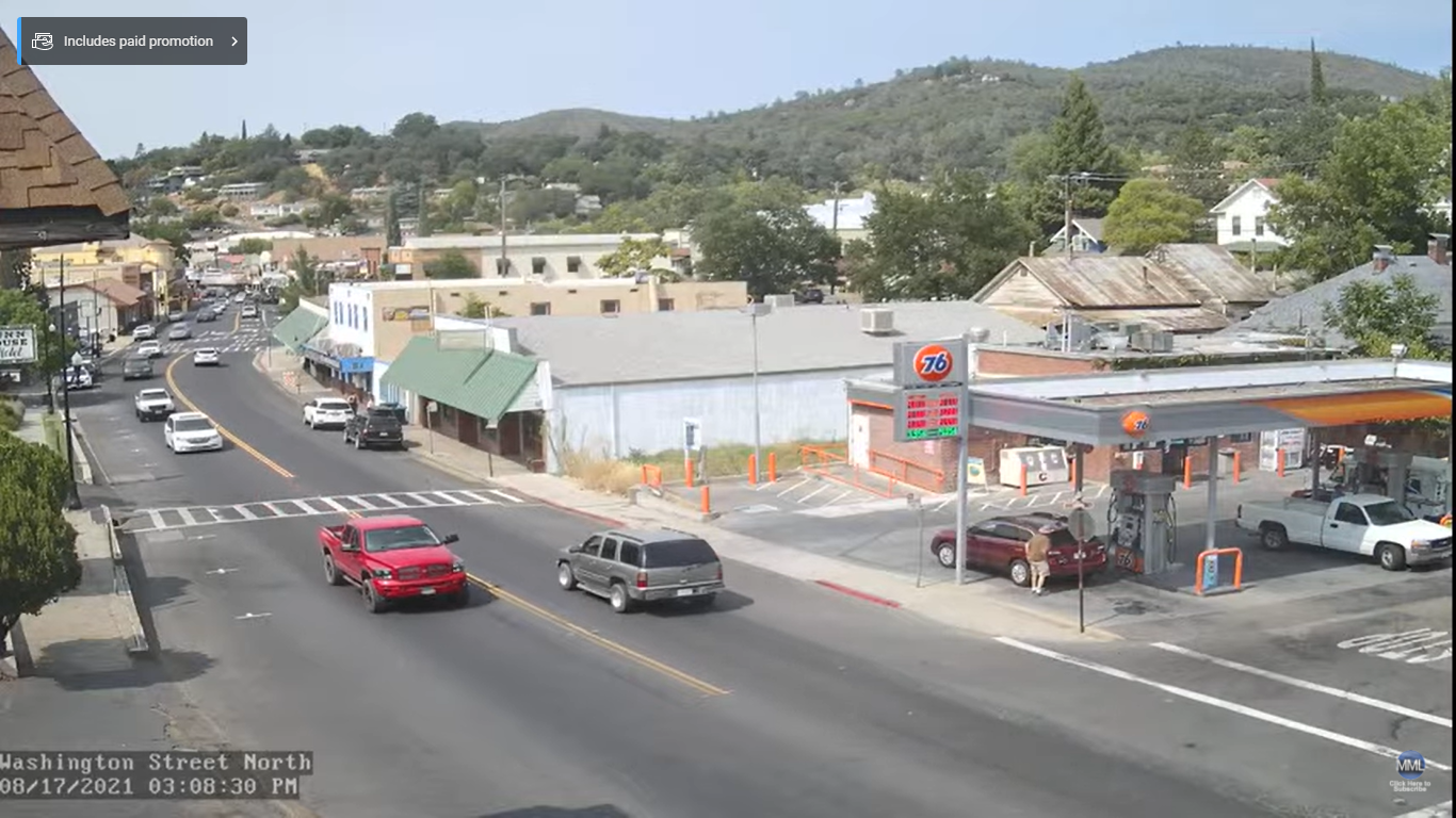 Live Webcam Sonora, CA – Washington Street North View
