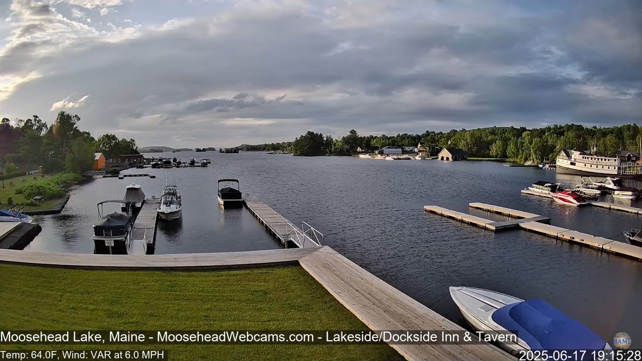 Dockside Inn Moosehead Lake Live Webcam Maine – Video