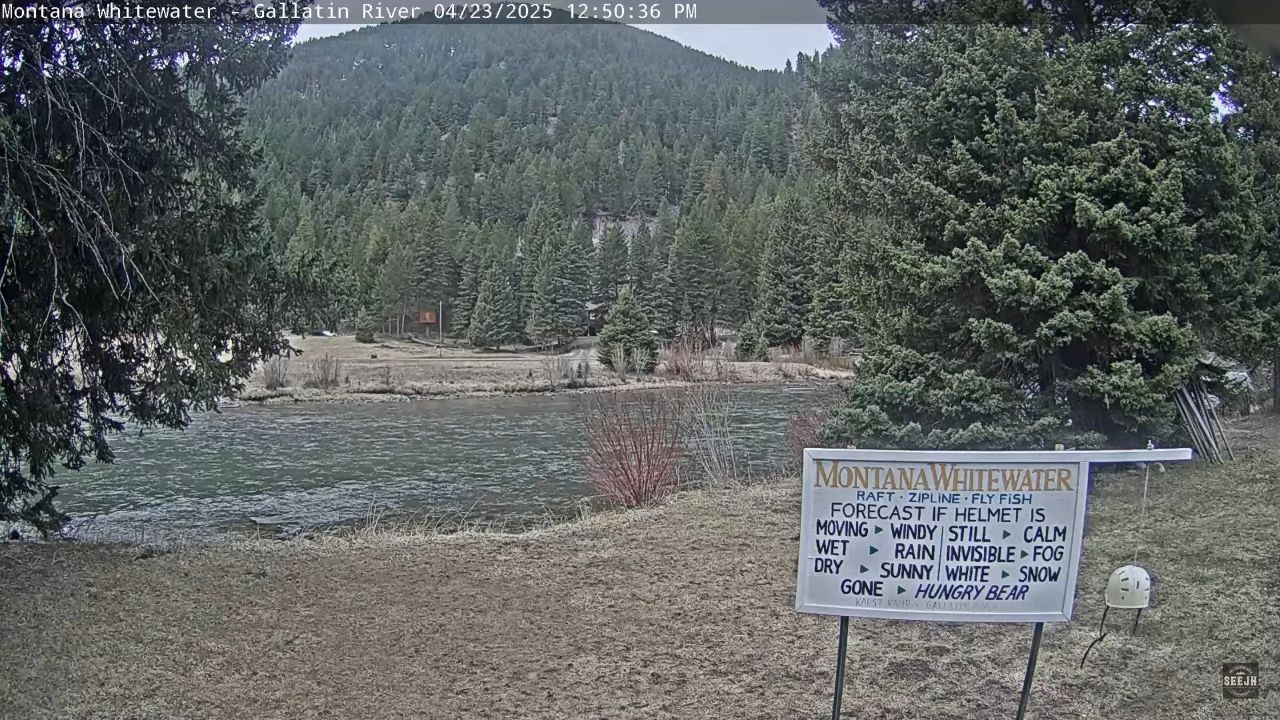Gallatin River Live Webcam – Big Sky, Montana