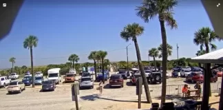 Tybee Island Beach Parking Lot Live Webcam New In Georgia, Usa