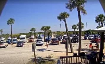 Tybee Island Beach Parking Lot Live Webcam New In Georgia, Usa