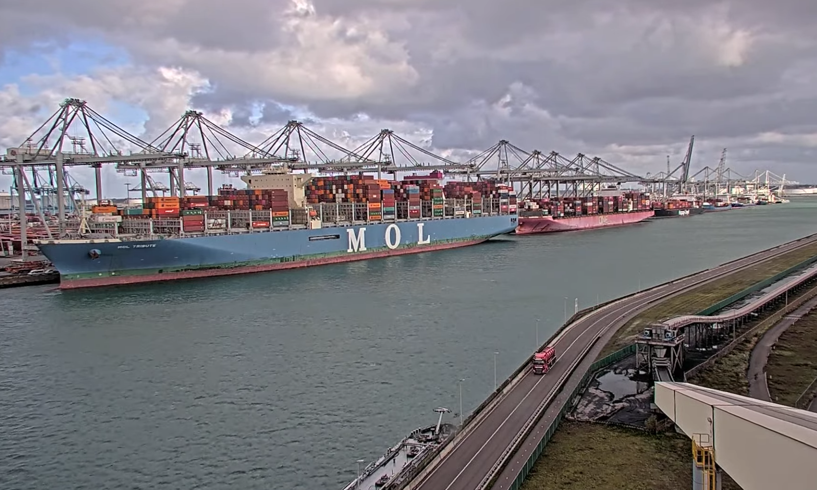 Port of Rotterdam Live Webcam Container Ships West