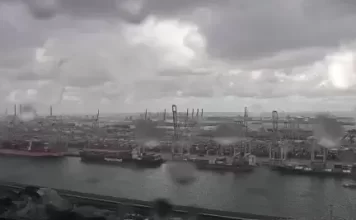 Container Ships Live Webcam Port Of Rotterdam New