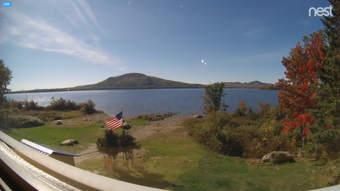 Jackman, Maine Live Webcam – Sally Mtn Cabins – Big Wood Lake