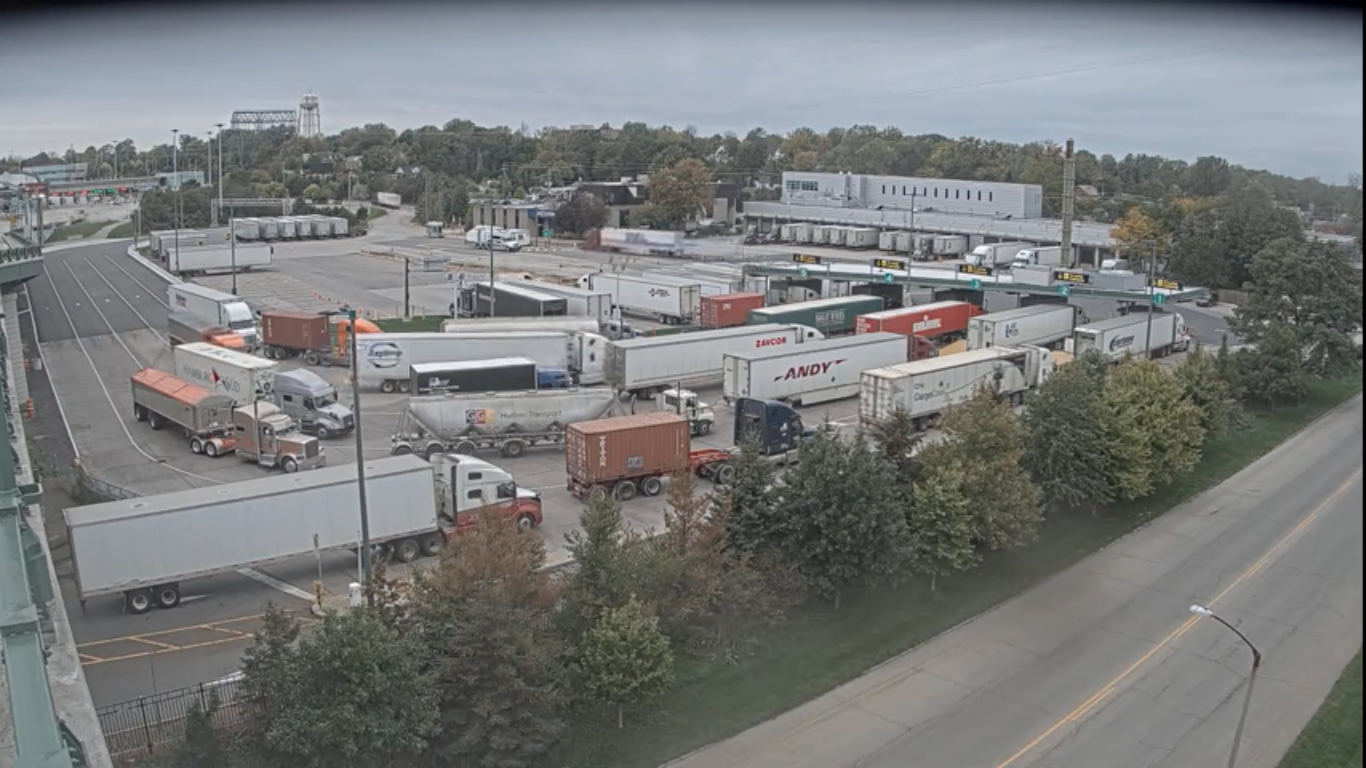 Canada Border Truck Inspection Live Webcam Video