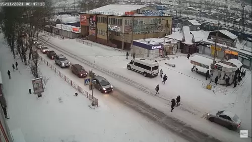 Ust-Kut, Russia Webcam Pedestrian Lena Station