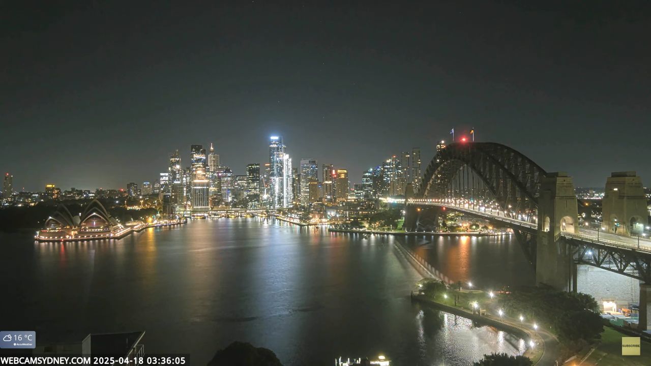 Sydney Harbour Bridge Live Webcam – NSW, Australia