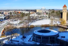 Downtown Spokane, Washington Live Webcam