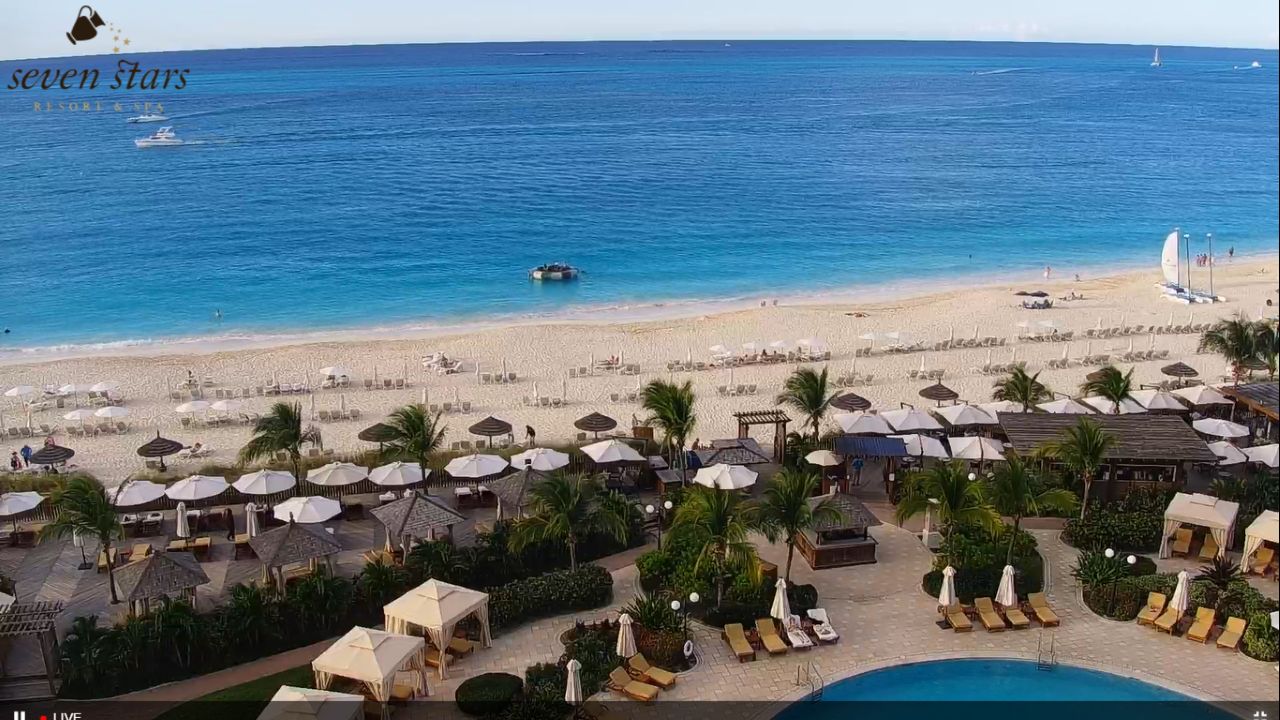 Grace Bay Live Webcam – Seven Stars Resort – Turks & Caicos