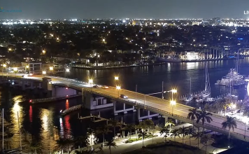 Las Olas Intracoastal promenade Park Live Webcam