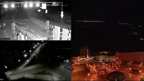 Ukraine Refugees Live Webcam at Polish Border