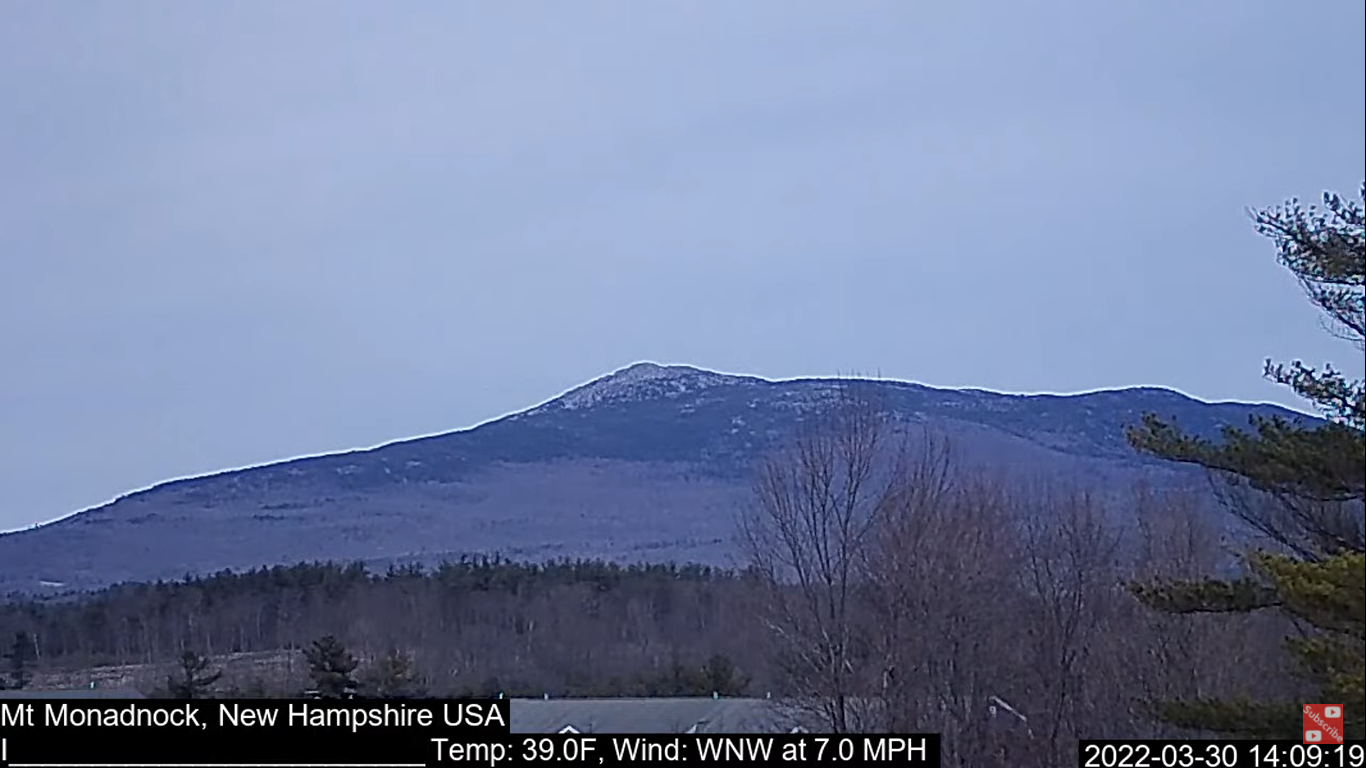 Mount Monadnock Webcam – 2nd Most Climbed Mountain