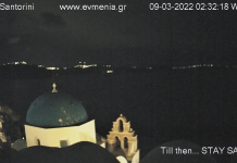 Blue Domed Church Santorini - Live Webcam - Ola, Greece