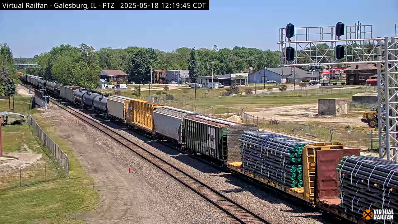 Galesburg Railcam, Illinois Live Webcam HD Video