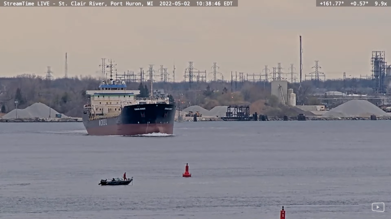 Port Huron River Cam, Blue Water Bridge – Live HD Video