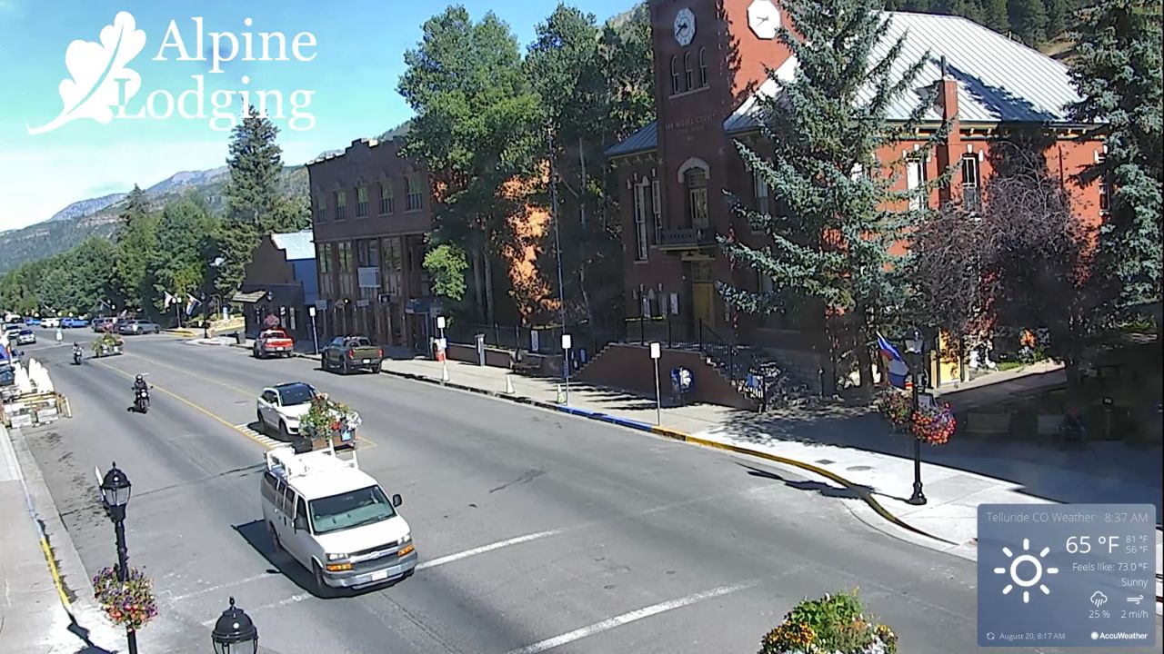 Telluride Webcam, Colorado – Downtown Alpine Lodging