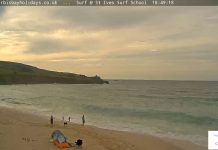 Porthmeor Webcam, Beach - St Ives, England