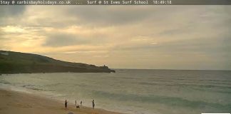 Porthmeor Webcam, Beach - St Ives, England