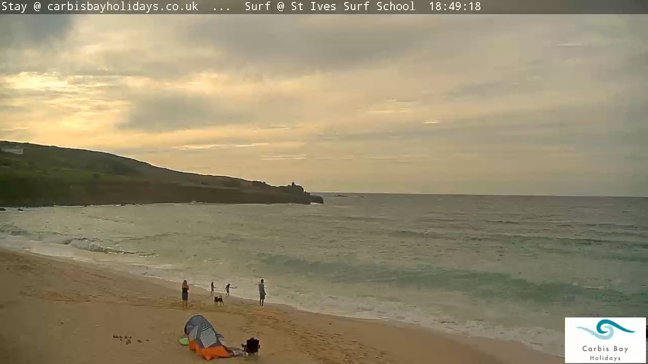 Porthmeor Webcam, Beach – St Ives, England