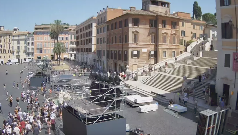 Piazza di Spagna Roma Webcam