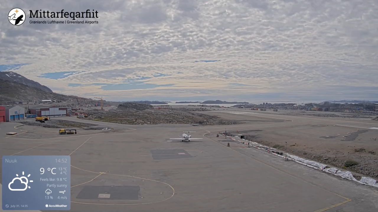 Nuuk Airport Live Webcam – Nuuk, Greenland