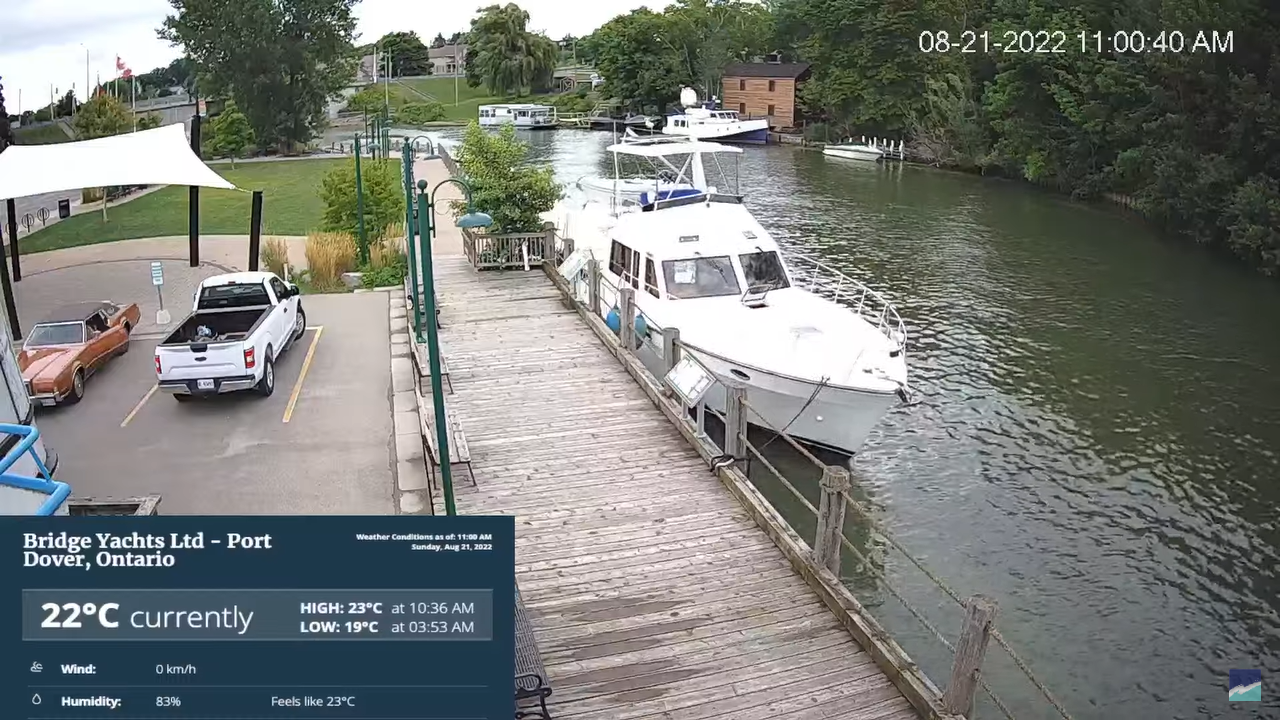 Port Dover Webcam | Riverfront Park – Ontario, Canada