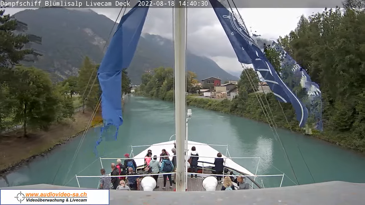 Webcam Thun – Thunersee – Dampfschiff Blümlisalp
