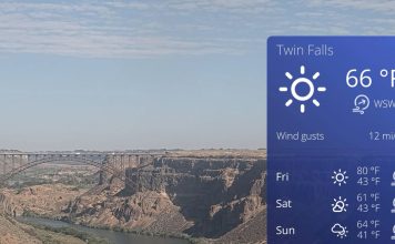 Twin Falls Weather Webcam | Perrine Bridge | Idaho