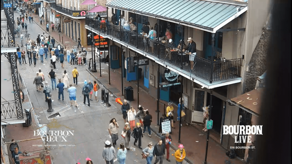 mardi gras bourbon street live camera