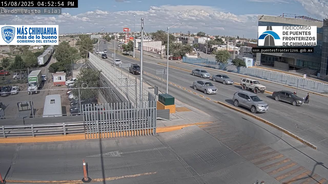Live Webcam Lerdo International Bridge – Juarez, Chihuahua