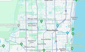 Map Boca Raton Florida