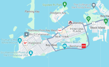 City Of Key West Map Florida