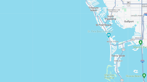 Map of St Pete Beach