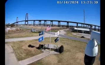 Hale Boggs Memorial Bridge Live Webcam, Destrehan, Louisiana