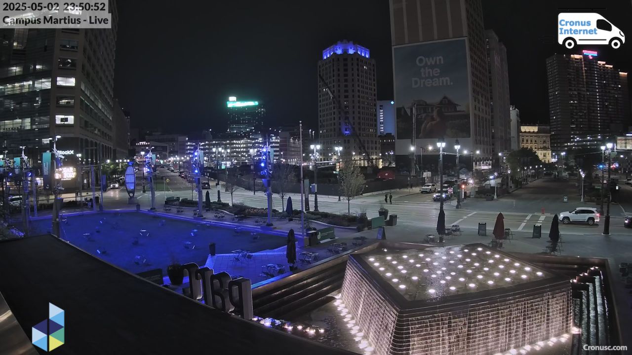 Campus Martius Webcam – Park – Detroit, Michigan