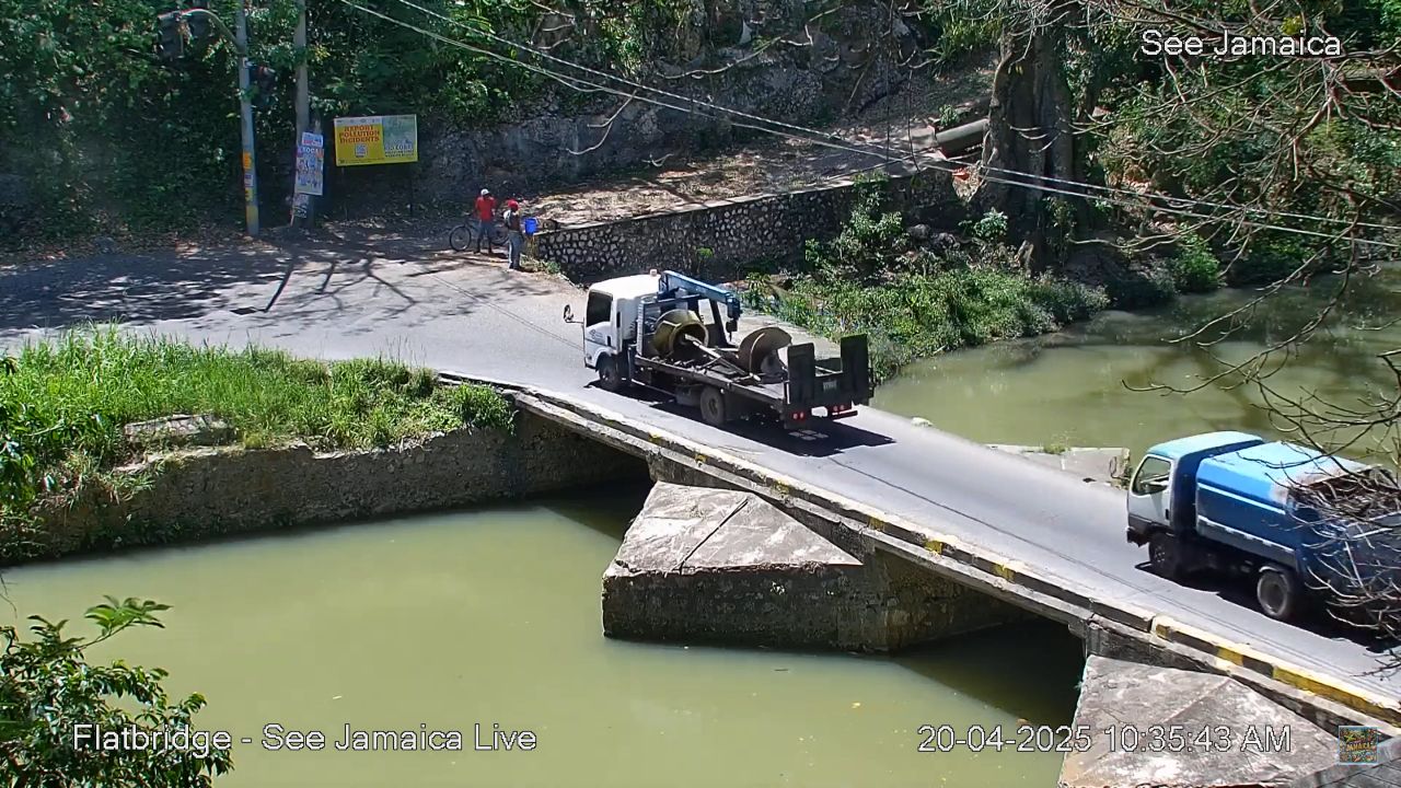 Jamaica Flat Bridge | Rio Cobre River | Live Cam Video