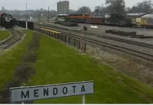 Mendota Illinois Live Webcam - Mendota Union Depot Railroad